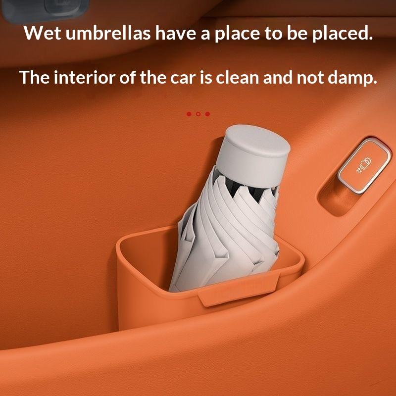 Waterproof Car Trash Can With Lid - Neuer Silikon-Autotür-Getränkehalter, Aufbewahrungsbox, Mülleimer, wasserdicht, universeller