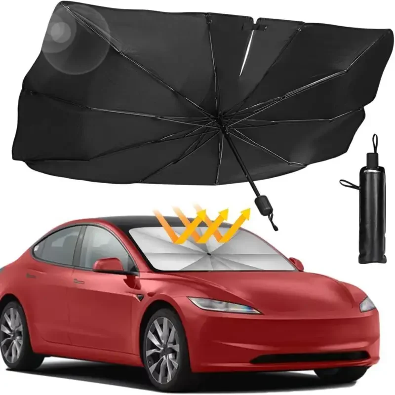 Car Sunshade Windshield Umbrella Foldable - Auto-Windschutzscheiben-Sonnenschutz, faltbar, universeller Sonnenschutz, UV-Reflektor, Sonnenschutz