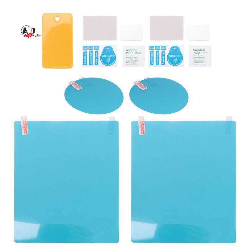 Anti Glare Car Rearview Mirror Film - A10E-4Stk. Auto-Rückspiegelfolie, Auto-Seitenspiegel-Anti-Glare-Folie, Nano-Film, Anti-Beschlag-Regen-Wasserdichte Membran,