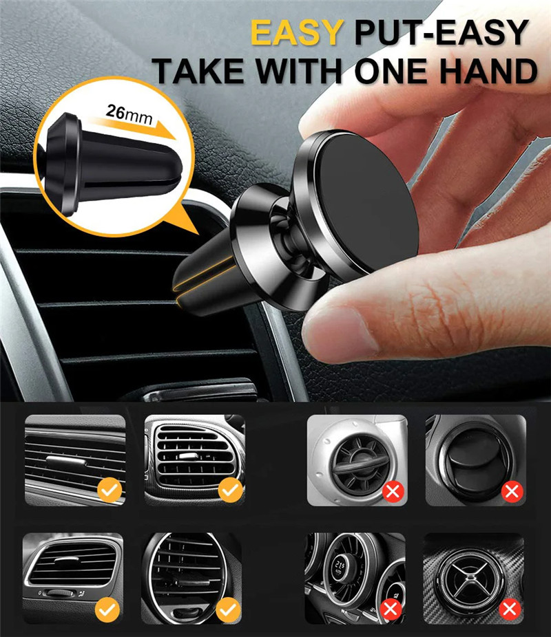 Universelle magnetische Handyh – Magnetic Phone Holder For Car Vent Bewertung und Preis