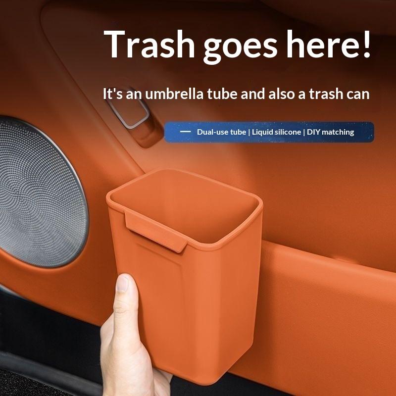 Neuer Silikon-Autotür-Getränke – Waterproof Car Trash Can With Lid Bewertung und Preis