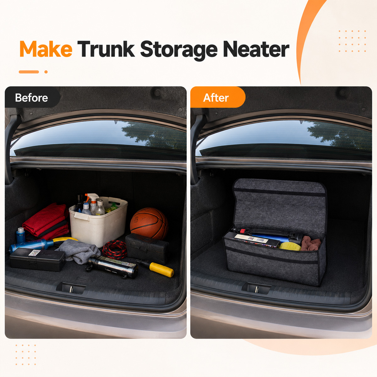 YONGRUN Faltbare Filz-Auto-Auf – Car Trunk Organizer Foldable Storage Box Bewertung und Preis