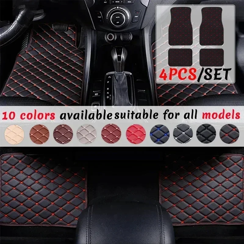 Auto-Fußmatten 4-teilig Univer – Car Floor Mats Universal Waterproof Leather Bewertung und Preis